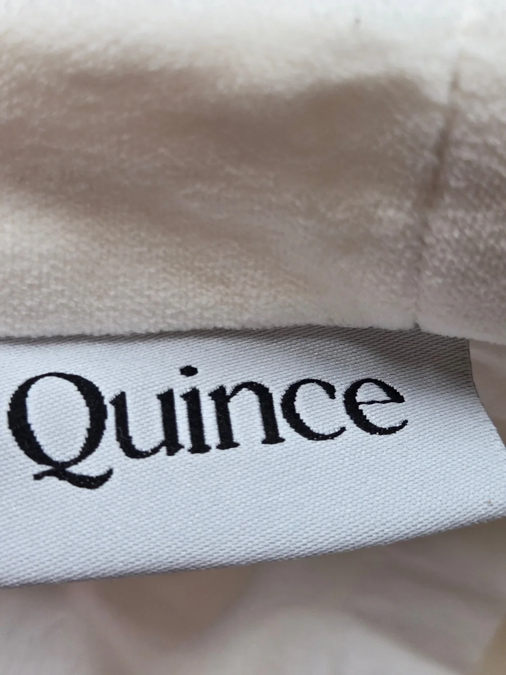 QUINCE Set Of 2 48x84 Cotton Velvet Curtains Ivory 9747